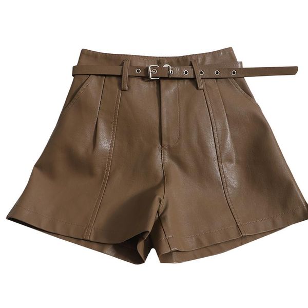 women's shorts women elegant vintage pu leather high waist zipper pants stylish female solid color pantalones cortos sa03, White;black
women's shorts women elegant vintage pu leather high waist zipper pants stylish female solid color pantalones cortos sa03, White;black