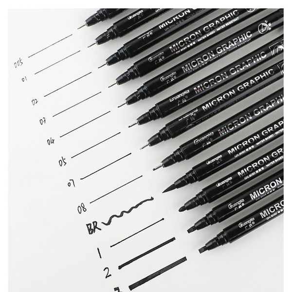 6/9/12pcs black pigma micron pen set fine needle pen comic drawing pen hook line stroke hand-painted soft ti jllphg
6/9/12pcs black pigma micron pen set fine needle pen comic drawing pen hook line stroke hand-painted soft ti jllphg