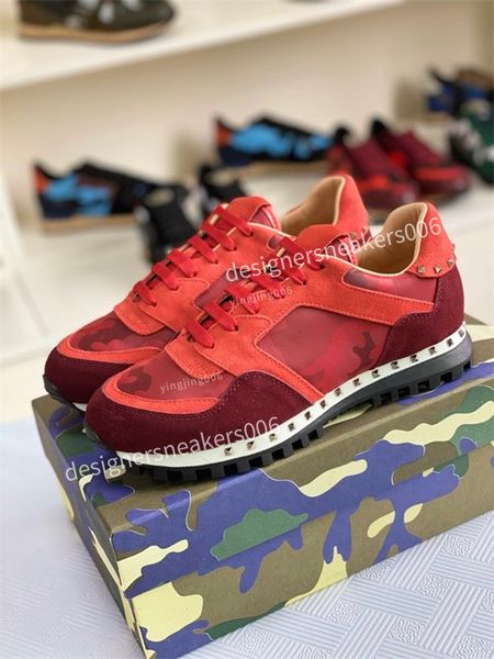 Luxury designer Top Quality Camouflage Casual Shoes studded Leather Suede Camo Rock runner Trainers Sneakers, Black
Luxury designer Top Quality Camouflage Casual Shoes studded Leather Suede Camo Rock runner Trainers Sneakers, Black