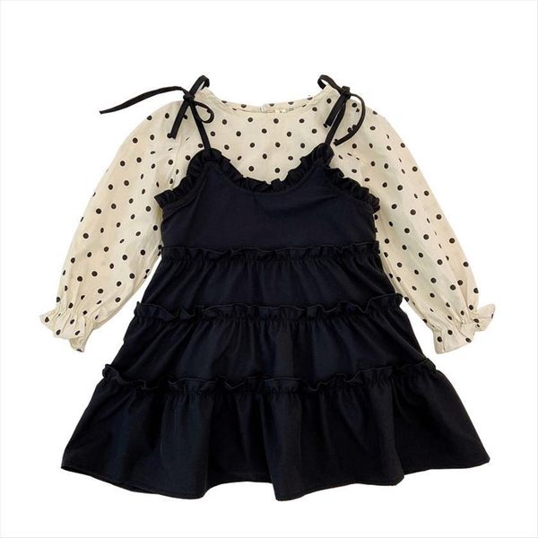 autumn infant kids girls clothes sets dots print blouse long sleeve bib strap dress casual 2pcs 18m 6y, White
autumn infant kids girls clothes sets dots print blouse long sleeve bib strap dress casual 2pcs 18m 6y, White