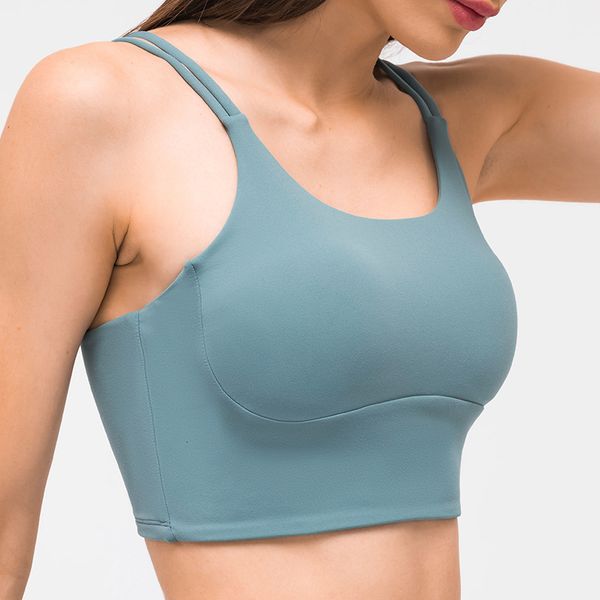 sports 2021 lulu bra high strength with shockproof simple shoulders and naked underwear for women, Gray
sports 2021 lulu bra high strength with shockproof simple shoulders and naked underwear for women, Gray