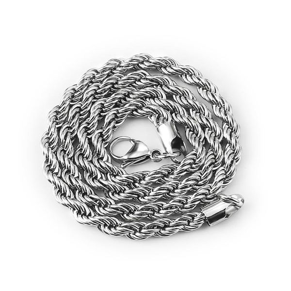 chains width 5mm rope chain necklace silver color hip hop stainless steel twisted necklaces accesories for women men fashion jewelry
chains width 5mm rope chain necklace silver color hip hop stainless steel twisted necklaces accesories for women men fashion jewelry