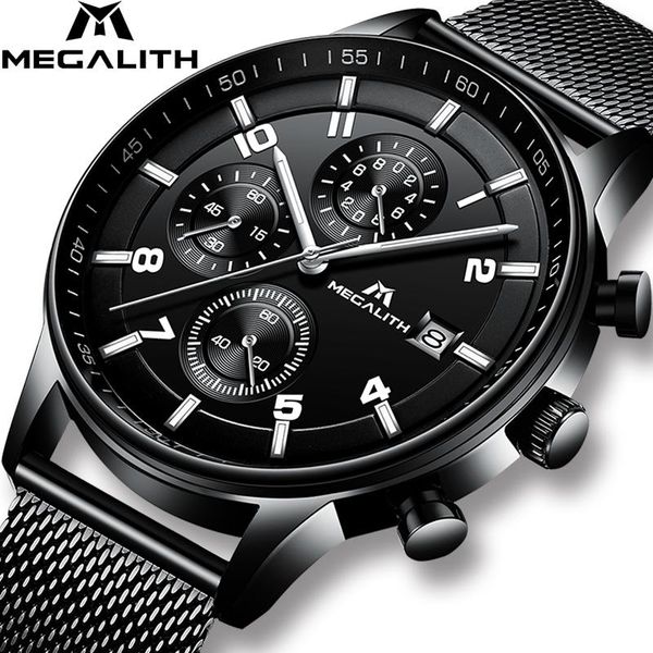 wristwatches megalith fashion luxury wrist watch mens waterproof blue steel mesh male sport business quartz watches clock reloj hombre, Slivery;brown
wristwatches megalith fashion luxury wrist watch mens waterproof blue steel mesh male sport business quartz watches clock reloj hombre, Slivery;brown