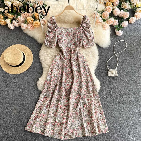 women korean floral dress summer sweet puff sleeve square collar a-line dress elastic ruched bohemian print midi dress 210715, Black;gray
women korean floral dress summer sweet puff sleeve square collar a-line dress elastic ruched bohemian print midi dress 210715, Black;gray