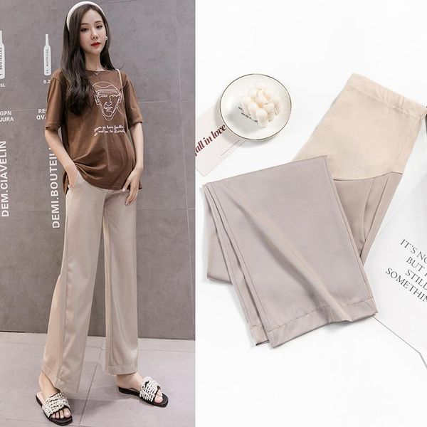 maternity bottoms pregnant women wide leg pants summer thin section cold stomach lift casual loose ultra, White
maternity bottoms pregnant women wide leg pants summer thin section cold stomach lift casual loose ultra, White