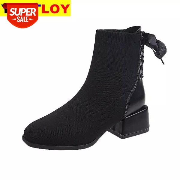 fashion winter women boots thick heel ankle boots knit elastic socks short strap casual elegant party shoes size 35-40 #qo7c, Black
fashion winter women boots thick heel ankle boots knit elastic socks short strap casual elegant party shoes size 35-40 #qo7c, Black