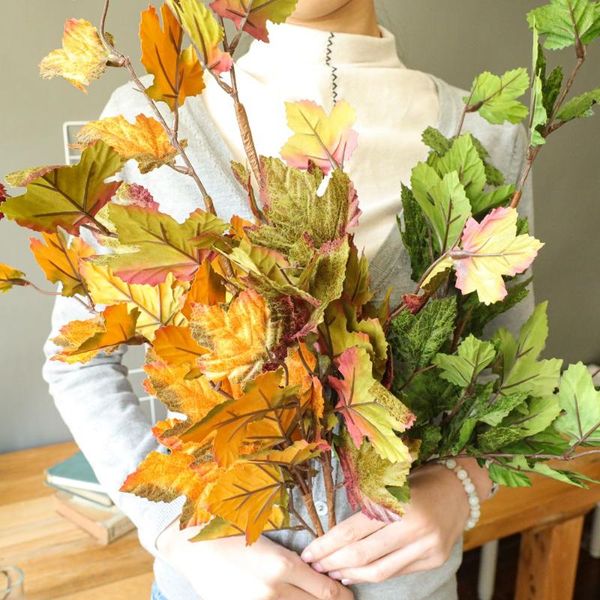 colorful leaves silk maple tree branch ins wind artificial flowers for wedding party fall decoration pgraphy props
colorful leaves silk maple tree branch ins wind artificial flowers for wedding party fall decoration pgraphy props