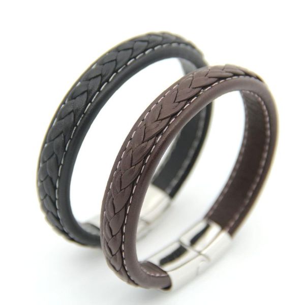 charm bracelets genuine leather bracelet men jewelry braid with magnetic buckle clasp pulseiras masculina, Golden;silver
charm bracelets genuine leather bracelet men jewelry braid with magnetic buckle clasp pulseiras masculina, Golden;silver
