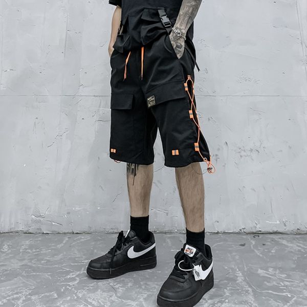 streetwear men hip hop short joggers 2021 harajuku cargo shorts ribbons pockets summer black tatical military baggy short pants, Gray
streetwear men hip hop short joggers 2021 harajuku cargo shorts ribbons pockets summer black tatical military baggy short pants, Gray