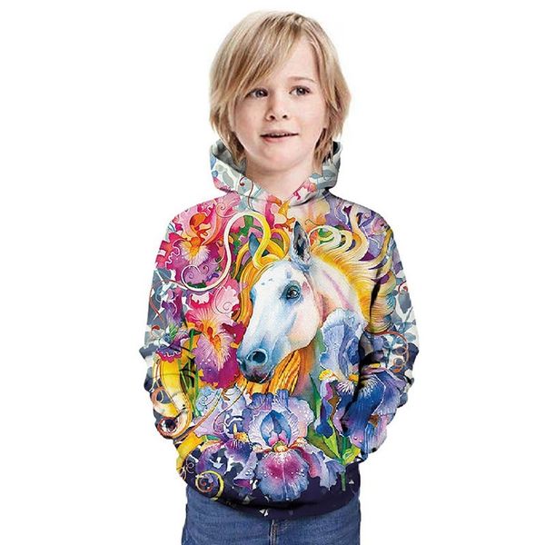 white horse printed children's 3d printed pullover hoodie boy/girl/teen fashion soft hoodie hoodie, Black
white horse printed children's 3d printed pullover hoodie boy/girl/teen fashion soft hoodie hoodie, Black