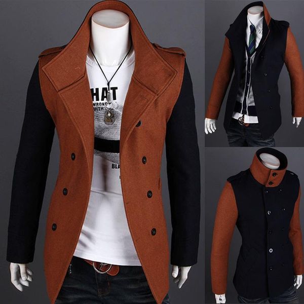 men's jackets cultivate one's morality into joining together fashion double-breasted coat of jacket, Black;brown
men's jackets cultivate one's morality into joining together fashion double-breasted coat of jacket, Black;brown