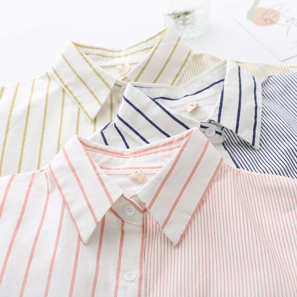 2021 striped shirts womens blouses loose 100% cotton lady long sleeve patchwork female clothes spring autumn new arrivals 527h, White
2021 striped shirts womens blouses loose 100% cotton lady long sleeve patchwork female clothes spring autumn new arrivals 527h, White