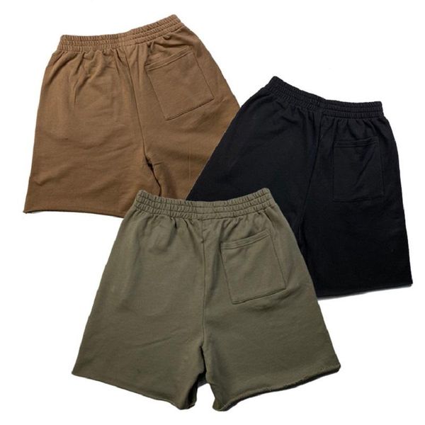 men's shorts 2021 summer black gray brown straight pants, White;black