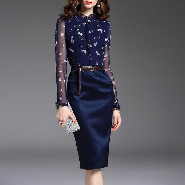 casual dresses 2021 spring summer women office lady elegant ol work patchwork flower printed chiffon pencil dress formal business, Black;gray
casual dresses 2021 spring summer women office lady elegant ol work patchwork flower printed chiffon pencil dress formal business, Black;gray