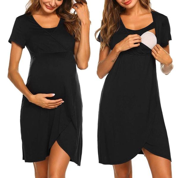 maternity dresses women pregnant stripe tunic breastfeeding summer dress chemise de nuit grossesse nightwear, White
maternity dresses women pregnant stripe tunic breastfeeding summer dress chemise de nuit grossesse nightwear, White