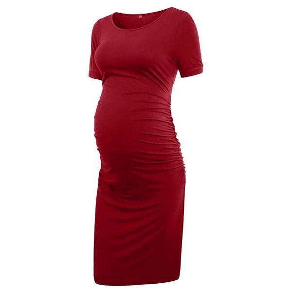 women's mama ruched maternity bodycon dress pregnancy dress casual short sleeve wrap dresses nursing t-shirt round neck dress#08, White
women's mama ruched maternity bodycon dress pregnancy dress casual short sleeve wrap dresses nursing t-shirt round neck dress#08, White