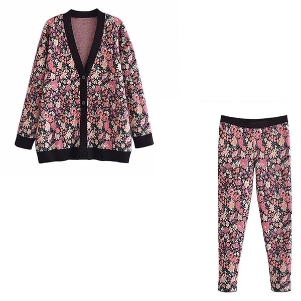 women autumn knitting vintage 2-piece sets suits jacquard loose cardigan sweater and pencil pants female fashion clothes 220315, White
women autumn knitting vintage 2-piece sets suits jacquard loose cardigan sweater and pencil pants female fashion clothes 220315, White