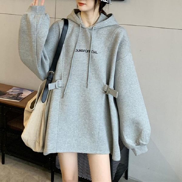 women's hoodies & sweatshirts sportswear autumn and winter korean version of loose thickened design hooded top, Black
women's hoodies & sweatshirts sportswear autumn and winter korean version of loose thickened design hooded top, Black
