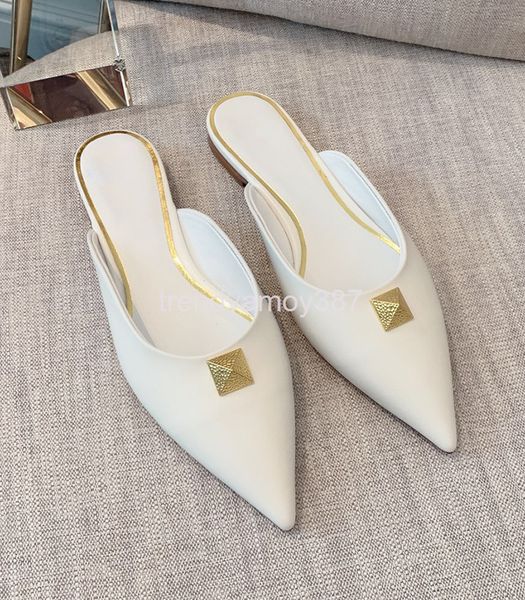 slippers pointed rivet baotou sandal girl spring lady shallow mouth flat muller outdoor semi slipper single shoe woman, Black
slippers pointed rivet baotou sandal girl spring lady shallow mouth flat muller outdoor semi slipper single shoe woman, Black