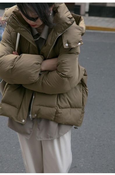 2021 new korean version thick down women's short autumn winter loose all-match bread padded ins wind warm jacket 6myr, Black
2021 new korean version thick down women's short autumn winter loose all-match bread padded ins wind warm jacket 6myr, Black