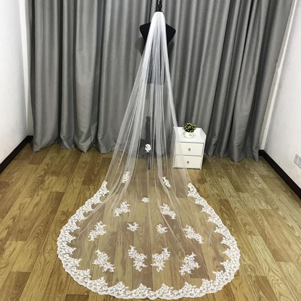 bridal veils 2021 real pos white/ivory wedding veil 3m long comb lace mantilla cathedral accessories veu de noiva, Black
bridal veils 2021 real pos white/ivory wedding veil 3m long comb lace mantilla cathedral accessories veu de noiva, Black