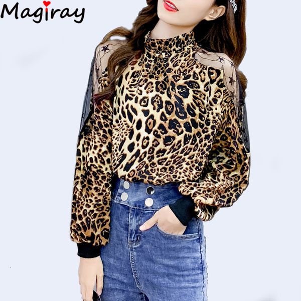 2021 new magiray leopard blouse women long sleeve spring plus size mesh splice see through cold shoulder female shirt turtle 470 rn, White
2021 new magiray leopard blouse women long sleeve spring plus size mesh splice see through cold shoulder female shirt turtle 470 rn, White