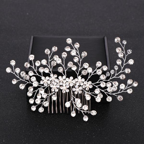 silver color rhinestone hair comb floral head piece pearl wedding hair comb clip crystal bridal hairpin jewelry hair accessorydio chan conta, White;golden
silver color rhinestone hair comb floral head piece pearl wedding hair comb clip crystal bridal hairpin jewelry hair accessorydio chan conta, White;golden