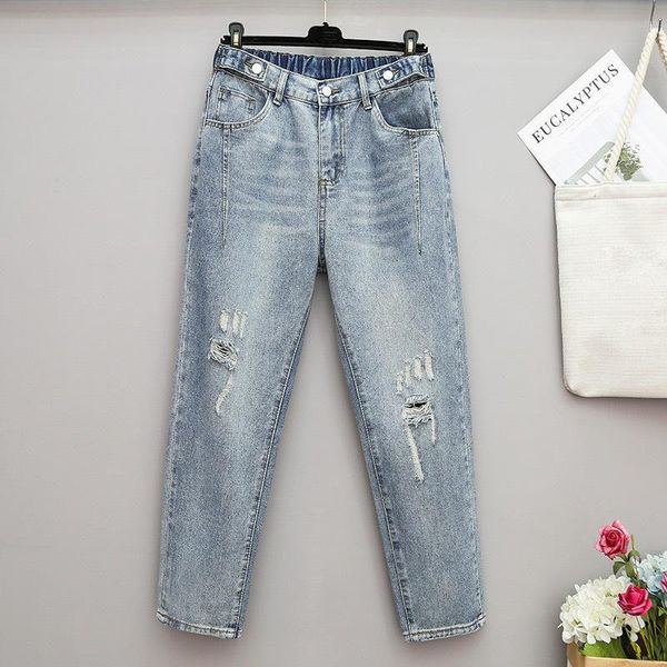 women's jeans large size women clothes loose harem denim pants boyfriend female streetwear high waist mom q2642, Blue
women's jeans large size women clothes loose harem denim pants boyfriend female streetwear high waist mom q2642, Blue