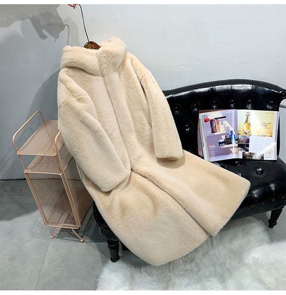 winter 2021 new faux thick long pure color hooded women warm fur coat casaco feminino mu13, Black
winter 2021 new faux thick long pure color hooded women warm fur coat casaco feminino mu13, Black