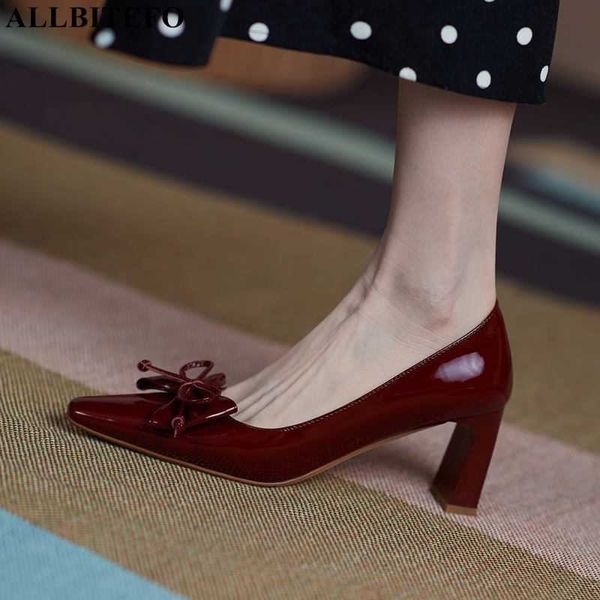 allbitefo arrive genuine leather bowtie thick heels wedding women shoes women heels shoes high heels shoes zapatos de mujer 210611, Black
allbitefo arrive genuine leather bowtie thick heels wedding women shoes women heels shoes high heels shoes zapatos de mujer 210611, Black