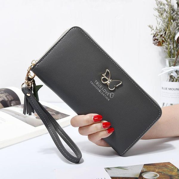 fashion womens wallet high capacity zipper for women pocketbook phone money handbag card holders, Red;black
fashion womens wallet high capacity zipper for women pocketbook phone money handbag card holders, Red;black