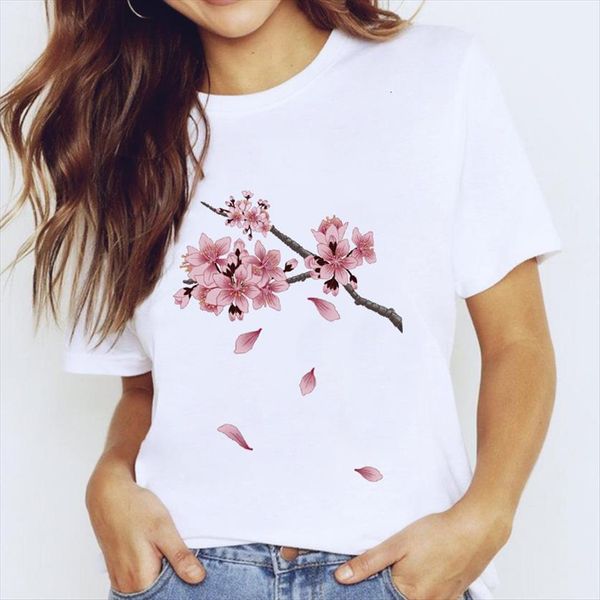 vouge peach blossom print women casual graphic o neck aesthetic tshirts streetwear tee femme, White
vouge peach blossom print women casual graphic o neck aesthetic tshirts streetwear tee femme, White