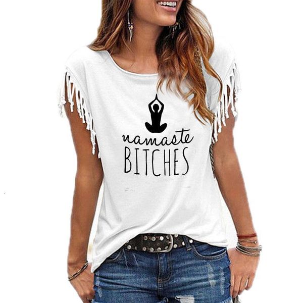 namaste bitches women tshirt cotton casual funny t shirt gift for lady yong girl tee, White
namaste bitches women tshirt cotton casual funny t shirt gift for lady yong girl tee, White