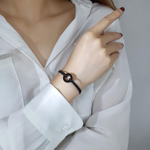 charm bracelets stainless steel circle bracelet for women men adjustable rope handcuff bijoux corde, Golden;silver
charm bracelets stainless steel circle bracelet for women men adjustable rope handcuff bijoux corde, Golden;silver