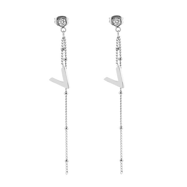 dangle & chandelier sda fashion design high-quality women long earrings tassel v shape drop party jewelry accessories wholesale, Silver
dangle & chandelier sda fashion design high-quality women long earrings tassel v shape drop party jewelry accessories wholesale, Silver