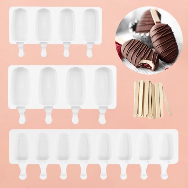 baking moulds food grade silicone ice cream molds mold bar maker with popsicle sticks
baking moulds food grade silicone ice cream molds mold bar maker with popsicle sticks
