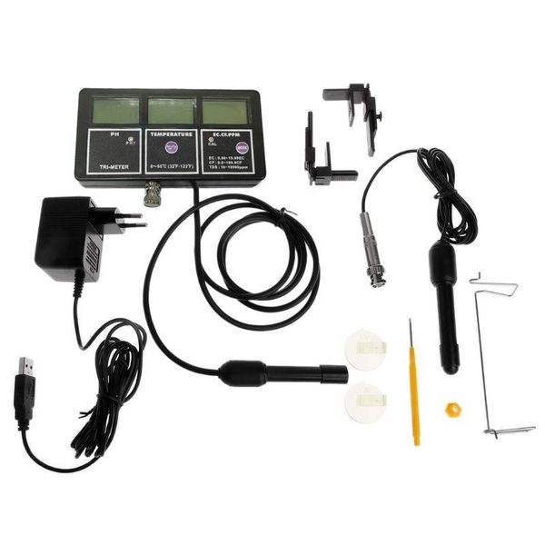meters y8 6in1 water quality tester monitor aquarium temperature ph ec cf tds meter