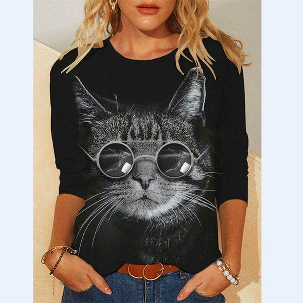 street style female fashion 3d printing short slim t-shirt autumn long sleeve round neck basic casual, White
street style female fashion 3d printing short slim t-shirt autumn long sleeve round neck basic casual, White