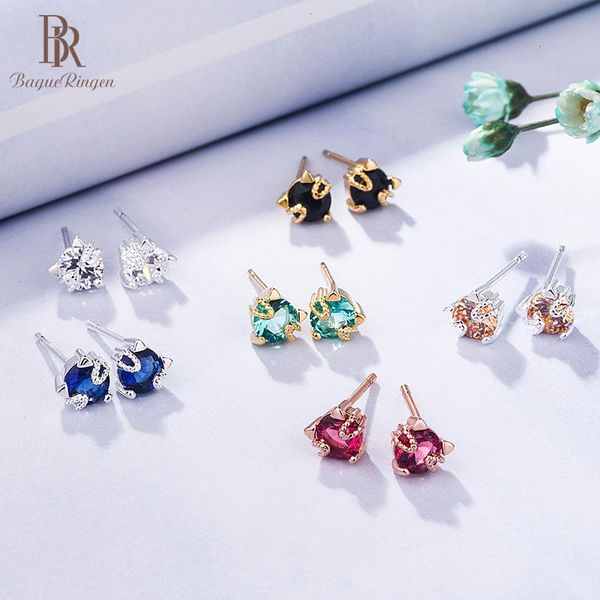 stud bague ringen charms cat earrings for women silver 925 jewelry 6colors gemstone ear studs cute female lovely gift party wholesale, Golden;silver
stud bague ringen charms cat earrings for women silver 925 jewelry 6colors gemstone ear studs cute female lovely gift party wholesale, Golden;silver