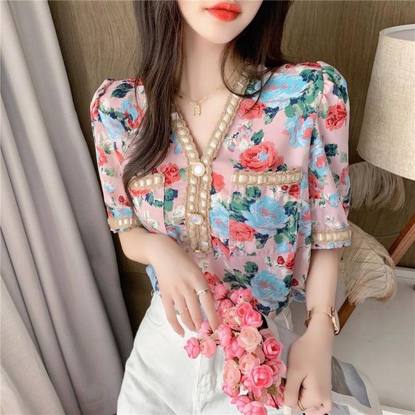 women's blouses & shirts short sleeve blouse 2021 fashion idyllic french chic chiffon shirt, White
women's blouses & shirts short sleeve blouse 2021 fashion idyllic french chic chiffon shirt, White