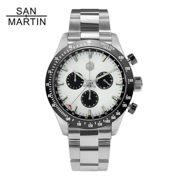 wristwatches san martin men's stainless steel quartz chronograph watch ronda 5040 f sapphire crystal 10atm classic dress formal wrist w, Slivery;brown
wristwatches san martin men's stainless steel quartz chronograph watch ronda 5040 f sapphire crystal 10atm classic dress formal wrist w, Slivery;brown
