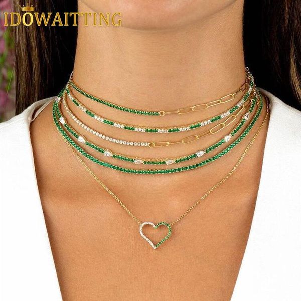 chokers european fashion women choker jewelry half paper clip chain 2mm cz tennis two tone gold plated rainbow colorful necklace, Golden;silver
chokers european fashion women choker jewelry half paper clip chain 2mm cz tennis two tone gold plated rainbow colorful necklace, Golden;silver