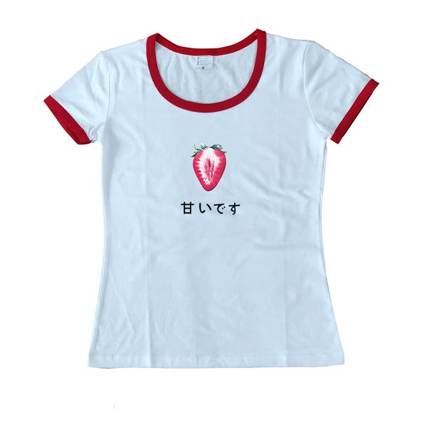 2021 new japanese sweet t-shirt schoolgirl tumblr summer oversized loosey couture tshirt strawberry milk graphic t-shirts women's luru, White
2021 new japanese sweet t-shirt schoolgirl tumblr summer oversized loosey couture tshirt strawberry milk graphic t-shirts women's luru, White