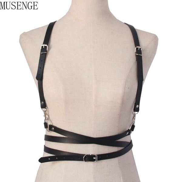 belts body harness belt women leather full bondage lingerie set punk gothic strappy adjust size cage harnesses, Black;brown
belts body harness belt women leather full bondage lingerie set punk gothic strappy adjust size cage harnesses, Black;brown