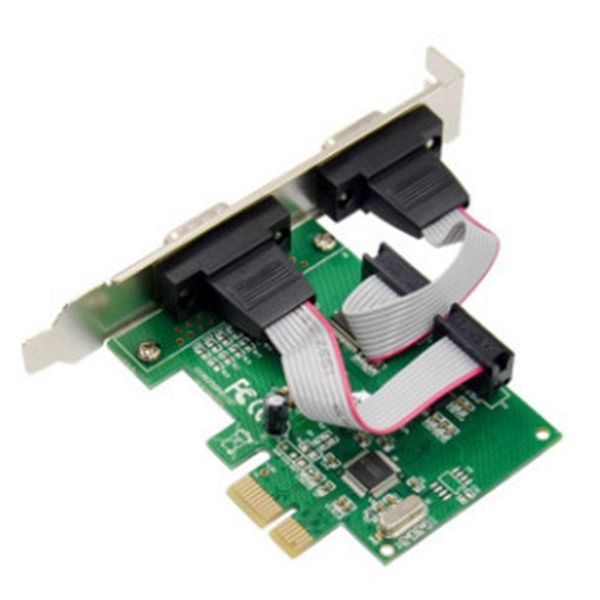 port dual db9 rs232 / serial port pci express pcie adapter card - wch382l chipset - low profile bracket included
port dual db9 rs232 / serial port pci express pcie adapter card - wch382l chipset - low profile bracket included