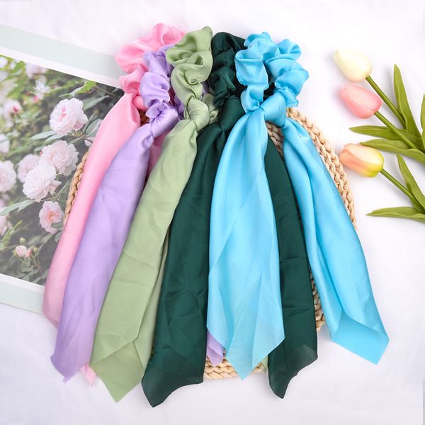 fashion solid bow scarf scrunchies hair rubber ribbon elastic hair bands for women girls headwear hair accessories, Pink
fashion solid bow scarf scrunchies hair rubber ribbon elastic hair bands for women girls headwear hair accessories, Pink