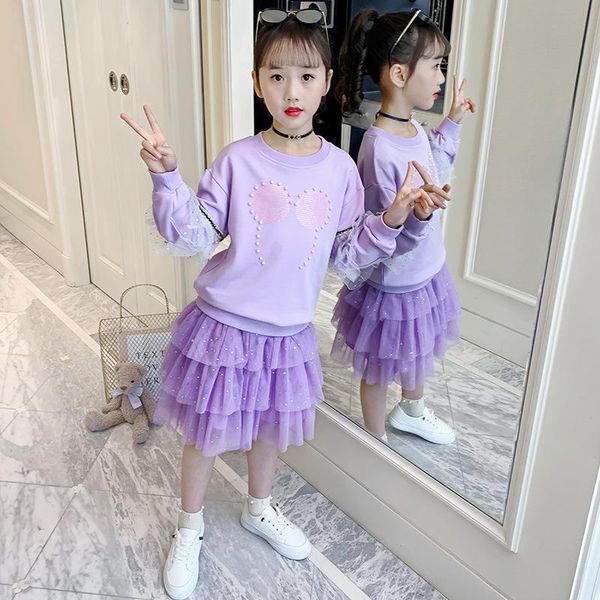 clothing sets kids for girls 2021 fall girls' long sleeve + pleated cake skirt children's fashion suit size 110-160cm retail, White
clothing sets kids for girls 2021 fall girls' long sleeve + pleated cake skirt children's fashion suit size 110-160cm retail, White