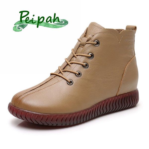 boots peipah cow leather winer snow ankle ladies platform wedges shoes for women retro rubber female short botas mujer, Black
boots peipah cow leather winer snow ankle ladies platform wedges shoes for women retro rubber female short botas mujer, Black