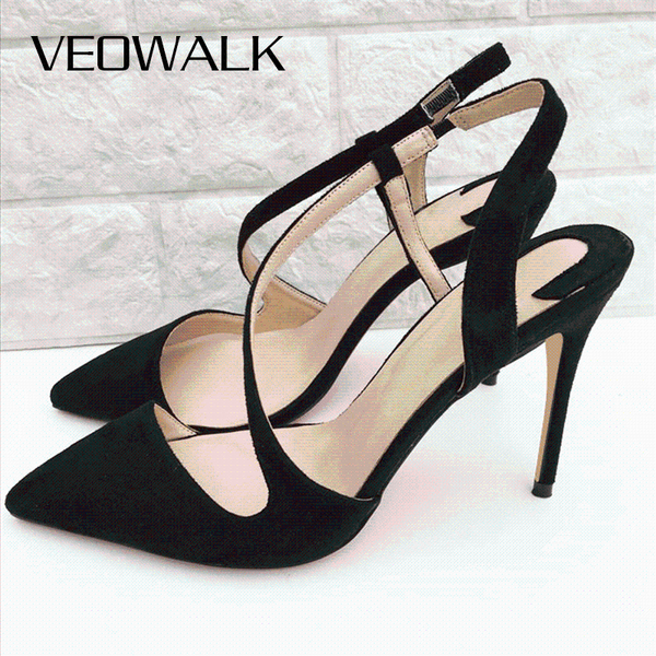 dress shoes veowalk women black synthetic suede slingback stiletto pumps summer pointed toe 8cm 10cm 12cm high heel party for ladies
dress shoes veowalk women black synthetic suede slingback stiletto pumps summer pointed toe 8cm 10cm 12cm high heel party for ladies