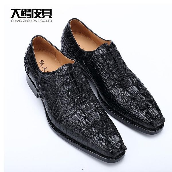 dress shoes siam alligator men business suits low help leather male character private custom, Black
dress shoes siam alligator men business suits low help leather male character private custom, Black